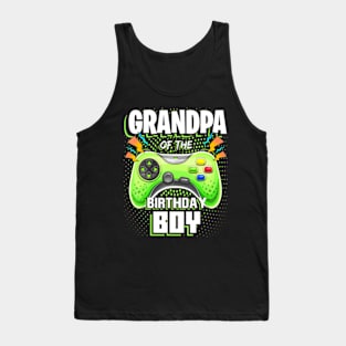 Grandpa of the Birthday Video Gamer Tank Top